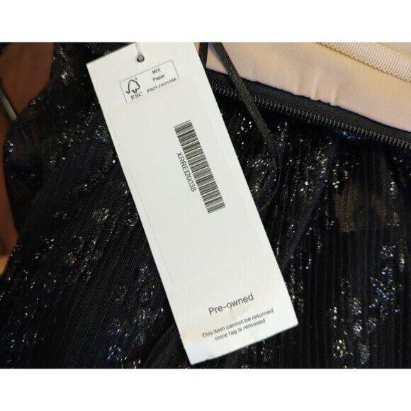 Revolve Reve Riche Maxi Dress Gown Black Strapless Sheer Corset Kamila - Picture 15 of 16